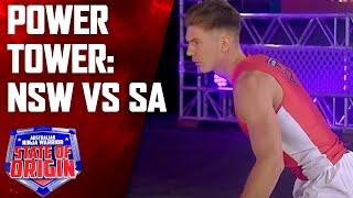 New South Wales and South Australia go head to head on the Power Tower   Australian Ninja Warrior