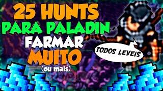 TIBIA - 25 HUNTS QUE PALADIN FARMA MUITO + BONUS - TIBIA 2024