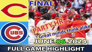 Cincinnati Reds vs. Chicago Cubs 060624 FULL GAME HIGHLIGHTS  MLB Season 2024