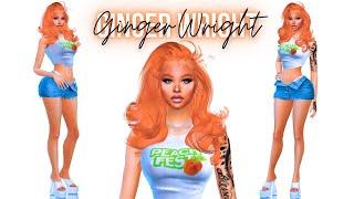 Sims 4 CAS  Ginger Wright  Sim Download  CC Folder