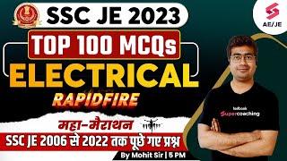 SSC JE Previous Year Question Paper Top 100 Electrical MCQs  SSC JE 2023 Electrical  By Mohit Sir