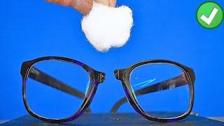 Put Cotton on the Broken Eyeglasses and you will get Amazing Result 