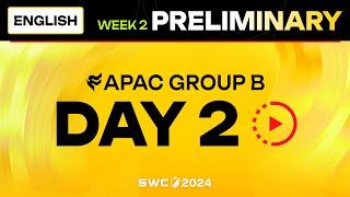 ENGLISH SWC2024 ASIA-PACIFIC Preliminary Group B Day 2  Summoners War