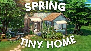 Spring Tiny Home  The Sims 4 Speed Build