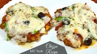 KFC Style Chicken Chizza Recipe  Cheesey & Crispy Chizza Chicken Pizza BY Zaika With Farhat