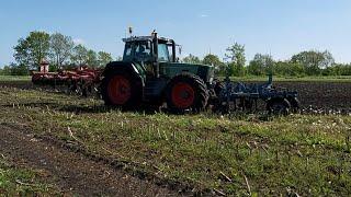 Fendt Favorit 924 Vario und Fendt 828 Vario beim Gülle ausbringen und einarbeiten