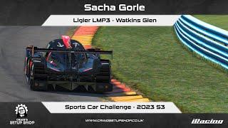 iRacing - 23S3 - Ligier LMP3 - Sports Car Challenge - Watkins Glen - SG