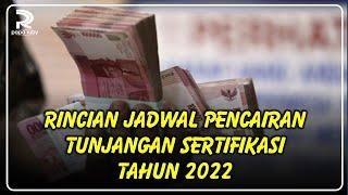 RINCIAN JADWAL PENCAIRAN TUNJANGAN SERTIFIKASI GURU TAHUN 2022