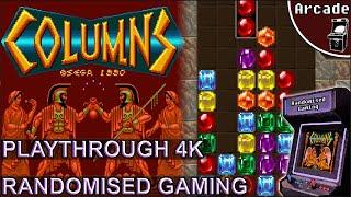 Columns - Arcade - How to Play & Short Playthrough System C Arcade SEGA 4K60