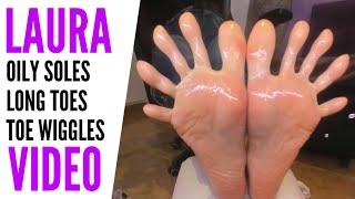 Laura Super Long Toe Wiggles Whit Oily Soles PREVIEW