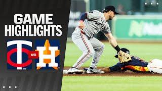 Twins vs. Astros Game Highlights 60124  MLB Highlights