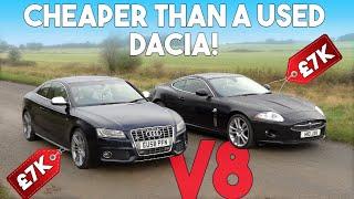 BARGAIN LUXURY V8s Which Is Best.. Jaguar XK Vs Audi S5