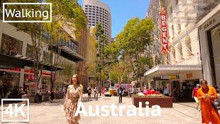 Walking tour in Brisbane Australia  4K