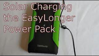 Solar Charging the EASYLONGER CPAP Battery Backup 266Wh 72000mAh Power Bank