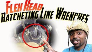 Flex head Ratcheting Line Wrenches - Brake line wrench - tubing wrench - Ratcheting line wrench.