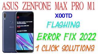 Asus Zenfone Max Pro M1 X00td Flash File 1 Click Solutions  2022