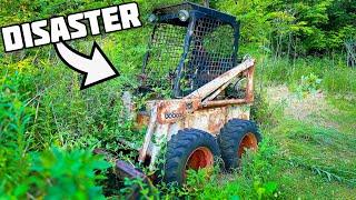 Fixing and Driving an old bobcat skid steer out of the woods