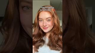 natural makeup for redheads ‍ #redhead #redhair #makeup #makeuptutorial #sadiesink