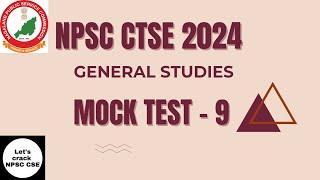 NPSC CTSE 2024  General Studies   Mock Test Lesson-9