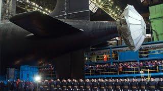 Finally Russia Launches Its Newest Nuclear Submarine K-564 Arkhangelsk at SEVMASH Shipyard