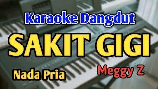 SAKIT GIGI - KARAOKE  NADA PRIA COWOK  Meggy Z  Audio HQ  Live Keyboard