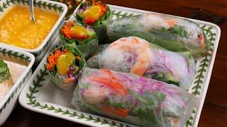 Wollamssam Korean style Vietnamese rice paper rolls 월남쌈