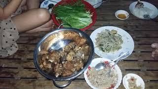 Family Food How to Eat All Day for dinner Asian food video # 804