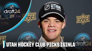 Utah Hockey Club’s first-ever draft pick is Tij Iginla at No. 6 overall  2024 NHL Draft