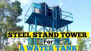 How to build STANDS FOR WATER TANKS Construction Metal Water tank stand