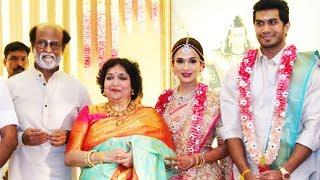 Rajinikanths Daughter Soundarya Marriage Video  Soundarya And Vishagan Vanangamudis Wedding