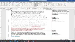 Tips & Tricks Microsoft Word Track Changes and Document Comparison