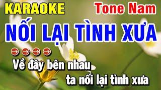 Karaoke Nối Lại Tình Xưa Nhạc Sống Tone Nam Cha Cha  Huỳnh Lê