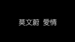 莫文蔚   愛情 無損音樂FLAC 歌詞LYRICS 純享