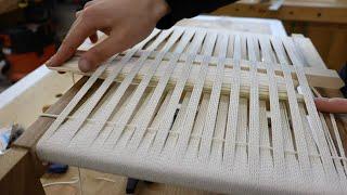 Creating a Unique Walnut Chair Masterclass on Intricate Woven Seating