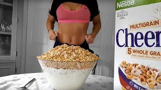 Girl Vs. Matt Stonie GIANT 4000 calorie CEREAL BOWL CHALLENGE  GirlVsFood  #Mattstonie