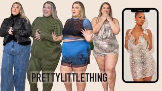 huge plus size prettylittlething haul...my black friday faves #ad