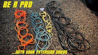 Look Like A Pro - How To Wind Your Extension Cords - Quick & Easy - Step By Step