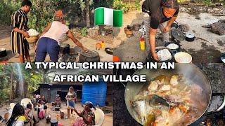 A TYPICAL CHRISTMAS day CELEBRATION IN AN AFRICAN VILLAGE NIGERIA WEST AFRICA  AFRICAN VILLAGE LIFE