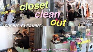 *HUGE* SPRING CLOSET CLEAN OUT  decluttering organizing & getting rid of everything