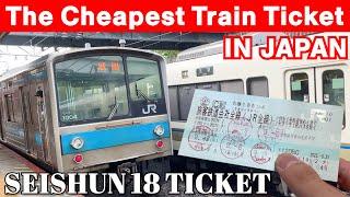 The Cheapest Train Ticket in Japan  SEISHUN 18 TICKET