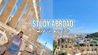 WEEK IN MY LIFE Athens Greece Study Abroad Vlog Zumba beach day Acropolis + Camping