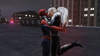 The Amazing Spider Man vs Black Cat fight & love scene on the roof