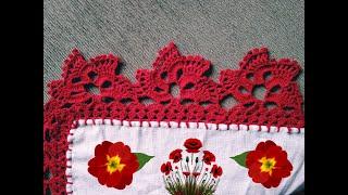 Realiza esta puntilla num 631 para servilletas grandes o manteles#crochet #arte #puntillas