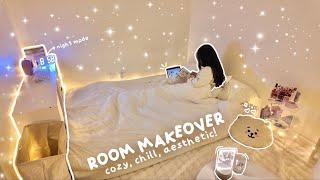 aesthetic room makeover + room tour️  temu haul cozy decorating  pinterest inspired