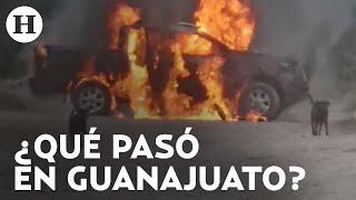 Narcobloqueos y quema de vehículos en Guanajuato captura del hijo de “El Marro” destaca caos