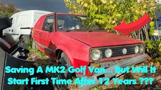 I Bought An Abandoned & Incredibly Rare￼ Mk2 VW Golf Van… But Will It Start???