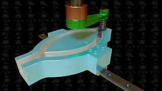 Reciprocating Ramp Slot Mechanism 3D Model