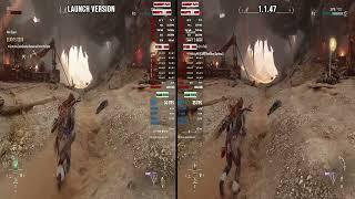 Horizon Forbidden West Patch 1.1.47 Vs Launch Version  Performance Test