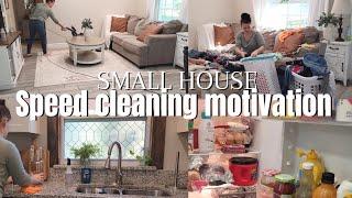 Small house cleaning motivation   Speed cleaning motivation  Super Speed clean with me