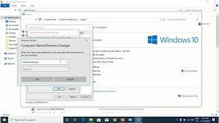 How to join a PC in domain with Windows 10 operating system? Hindi